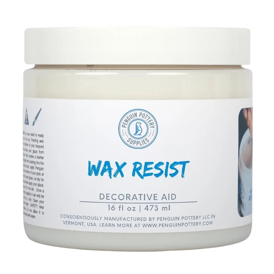 Penguin Pottery Ceramic Wax Resist, 473ml (1 Pint) | For Intricate Glaze Designs & Kiln Firing — 16oz