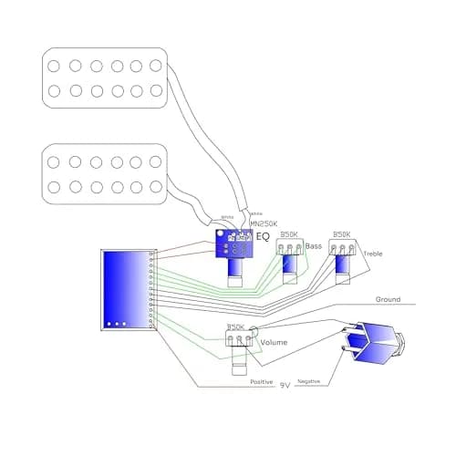 KAISH Prewired 2 Band EQ Equalizer for Electric Bass | Active & Passive Circuit thumbnail 5