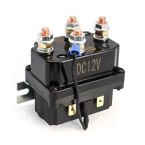 QWORK 12V 250A Winch Relay Solenoid | Replaces Contactor for 3000-5000lbs ATV UTV Winches thumbnail 1