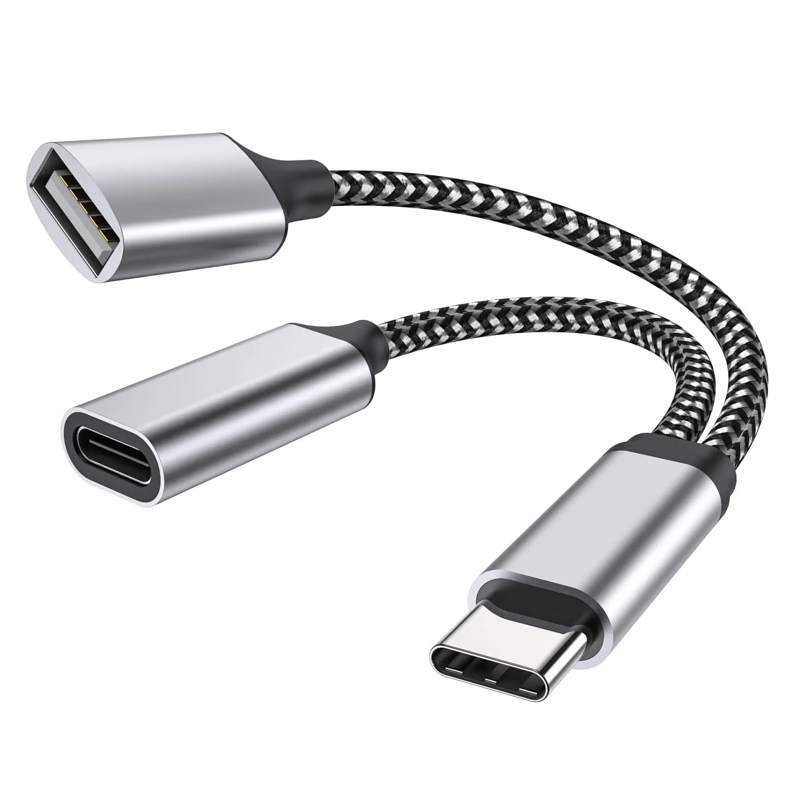 MOGOOD USB C OTG C to USB Splitter 12cm | 18W PD Charging & Data Transfer - main product image