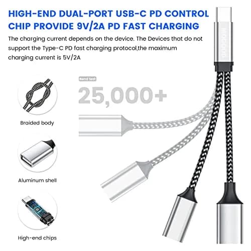 MOGOOD USB C OTG C to USB Splitter 12cm | 18W PD Charging & Data Transfer thumbnail 6