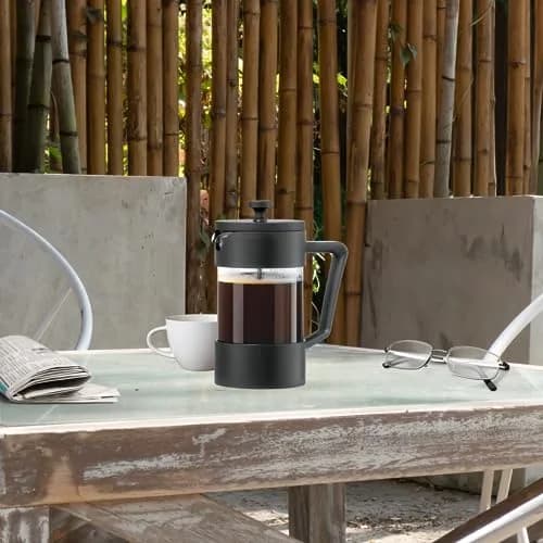 Oggi Borosilicate Glass French Press Coffee Maker 20oz | 5 Cup Capacity, Durable & Heat-Resistant thumbnail 3