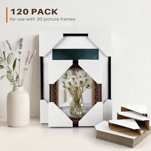 Golden State Art Adjustable Cardboard Corner Edge Protectors 120 Pack | Reusable Impact-Resistant Frame Protectors thumbnail 5