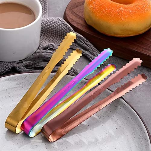 MAKABAKA Stainless Steel Ice Scoop & Tongs Set 6 Inches Rose Gold | Durable Food-Grade 304 thumbnail 4