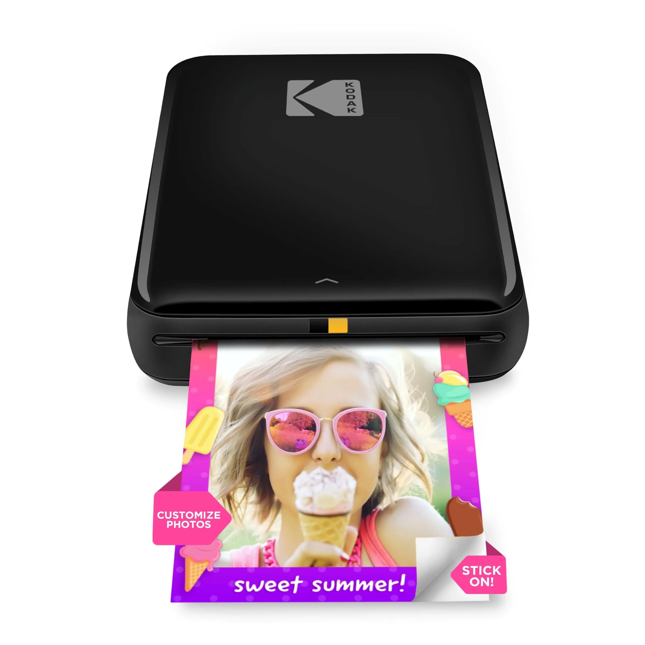 KODAK Step Instant Photo Printer Black | 2x3 inch (5.1x7.5 cm) Sticky-Back Photos