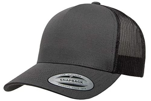 Yupoong Yp Classics 5-Panel Retro Trucker Cap Charcoal | Breathable Mesh, Structured Fit thumbnail 1