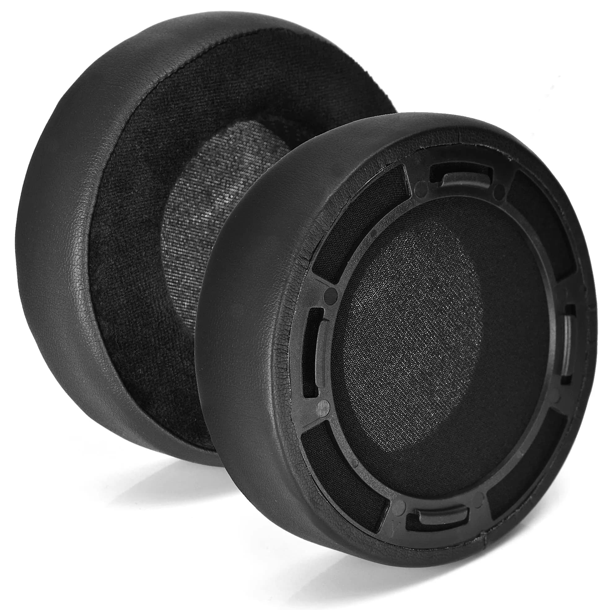 defean Velvet Earpads for HIFIMAN SUNDARA, HE400SE, HE400i, HE560, HE500 Headphones | Black, 1 Pair — Black