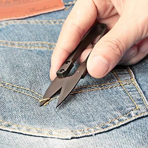 YAZEMKEL Pinking Shears for Fabric, Zig Zag Scissors, 9 Inch, Black | Ergonomic, Ultra-Sharp, Professional Craft Shears thumbnail 6