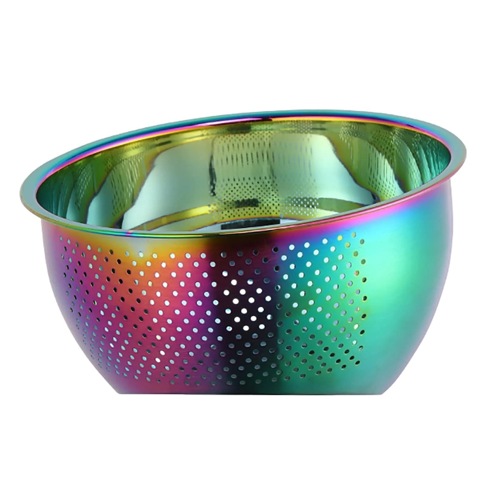 Meisha Rice Washing Bowl 23cm (9.06 inches) | Stainless Steel 3-in-1 Colander with Side Drainers for Rice, Vegetables & Fruit - main product image