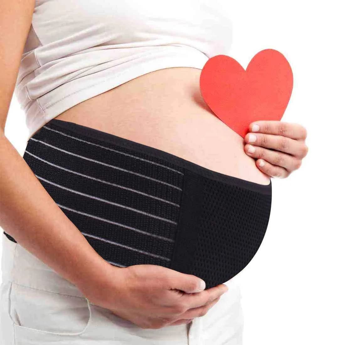 AIWITHPM Maternity Support Belt for Pregnancy | 122g (4.3oz) Black — Black