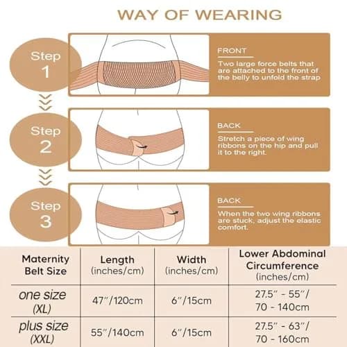 AIWITHPM Maternity Support Belt for Pregnancy | 122g (4.3oz) Black thumbnail 5