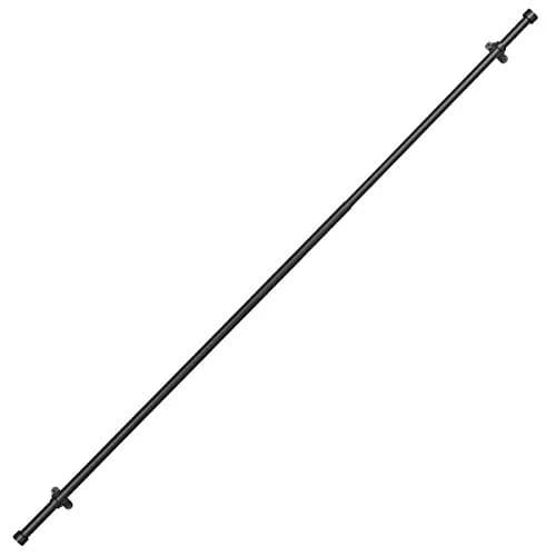 Mayrhyme 1-Inch Diameter Adjustable Curtain Rod Set 25.4mm (16-28") | Matte Black, Heavy-Duty Aluminum Brackets thumbnail 4