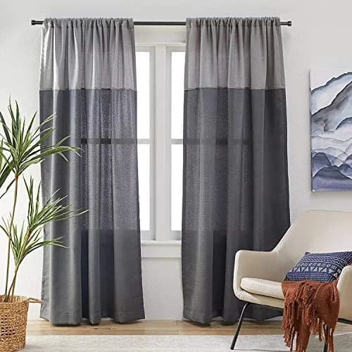 Mayrhyme 1-Inch Diameter Curtain Rod Set Matte Black 28-48" | Heavy-Duty Aluminum Brackets & Finials for Windows thumbnail 6