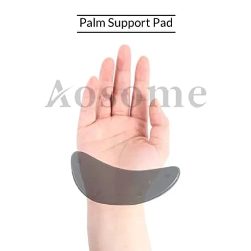 Aosome Ergonomic Mouse Wrist Rest Support Pad with Gliding Palm Rest & 4 Sliding Pads | Black, TPE Material thumbnail 2