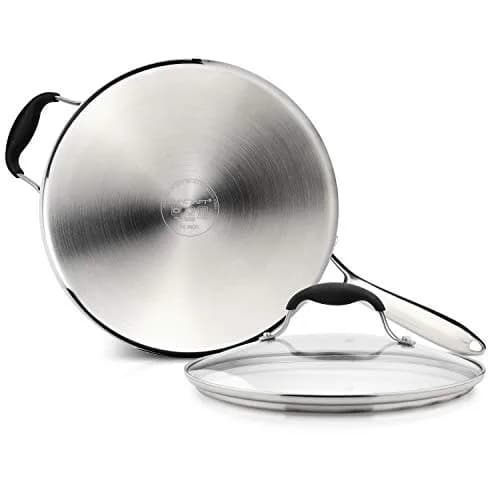 AVACRAFT 3.5 Quart Tri-Ply Stainless Steel Sauté Pan with Lid | Induction Compatible, Oven Safe, Dishwasher Safe thumbnail 3