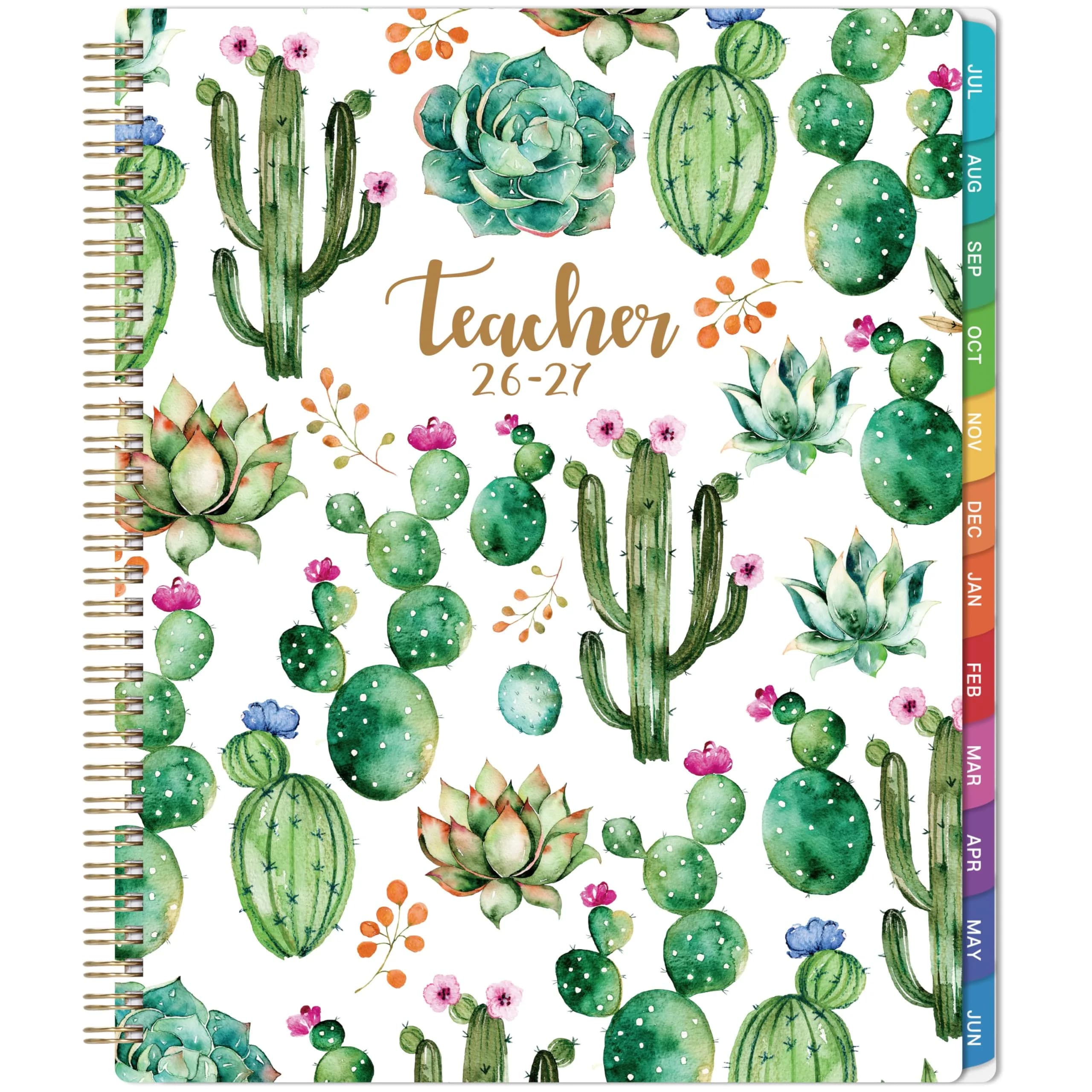 MaaIbok Teacher Planner 2026-2027 | Academic Organizer with Quotes (8.5'' x 11'') — Multicolor