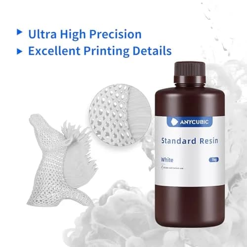 ANYCUBIC Clear 3D Printer Resin 1kg (35.27 oz) | High Precision Fast Curing UV Photopolymer Resin for LCD 3D Printing thumbnail 4