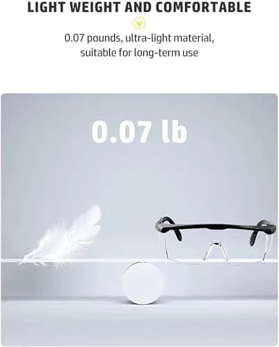 mozeeda 3 Pack Safety Glasses with Anti-Fog & Scratch-Resistant Lenses | Clear Wraparound Goggles for Work & Lab thumbnail 7