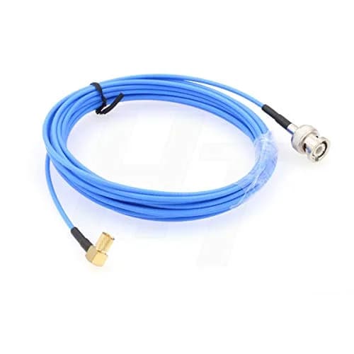 HangTon BNC Male to 90-Degree Microdot 10-32 Angled Cable 5m (16.4 ft) | For Accelerometer Transducer Acoustic Vibration Test thumbnail 2