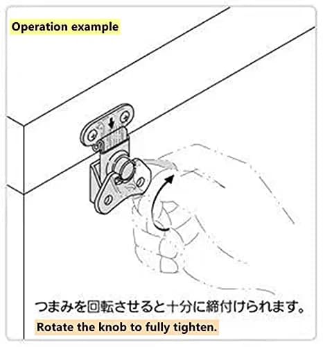 XILEWHZF Butterfly Latch 48mm x 38mm (1.89" x 1.49") Stainless Steel Twist Latch | Secure Cabinet & Box Closure thumbnail 3