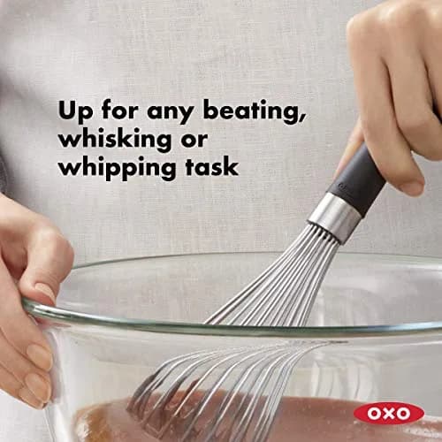 OXO Good Grips 11-Inch Better Balloon Whisk & Cuisinart Set of 3 Fine Mesh Stainless Steel Strainers | Kitchen Utensils thumbnail 2