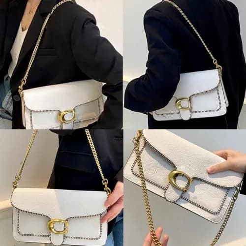 OAikor Purse Chain Crossbody Antique Gold 43in | Durable Metal Bag Strap thumbnail 4