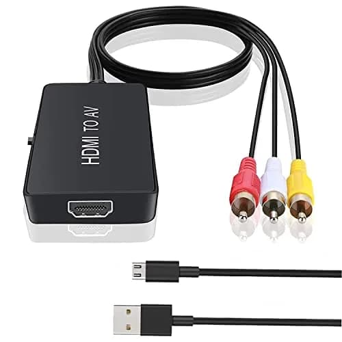 TaiHuai HDMI to RCA Converter 1080p | Connects HDMI Devices to Older TVs thumbnail 1