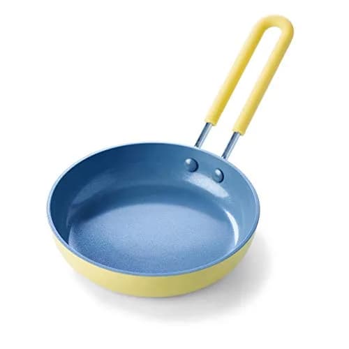 GreenPan Mini Healthy Ceramic Nonstick Egg Pan 12.7cm (5") | PFAS-Free, Dishwasher Safe, Yellow thumbnail 1