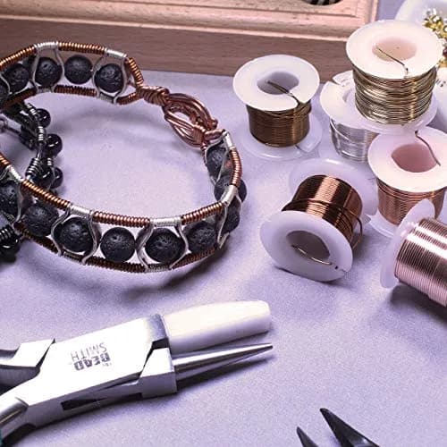 The Beadsmith Craft Wire Assortment - Tarnish-Resistant Copper Wire for Jewelry Making, 6-Pack, 0.75-Inch Mini Spools, 4 Yd Each, 22-Gauge, Assorted Colors, Medium Temper | Versatile Jewelry Wire thumbnail 6