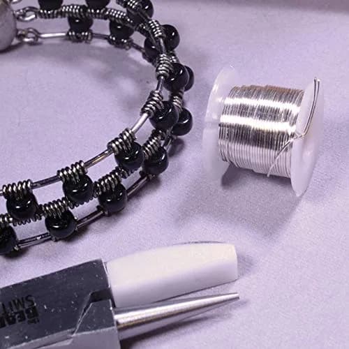 The Beadsmith Craft Wire Assortment - Tarnish-Resistant Copper Wire for Jewelry Making, 6-Pack, 0.75-Inch Mini Spools, 4 Yd Each, 22-Gauge, Assorted Colors, Medium Temper | Versatile Jewelry Wire thumbnail 7