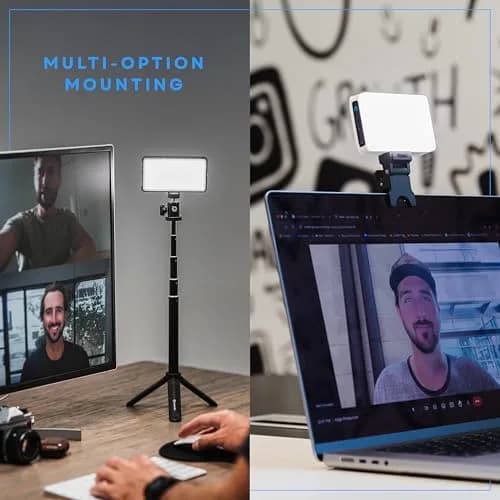 Lume Cube Broadcast Lighting Kit with Laptop Clip & Stand, 600g (1.32 lb) | Professional Video Conference Light thumbnail 3