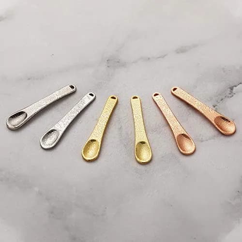 Tekson Metal Cosmetic Spatula 6 Pieces | Reusable Mini Mask Scoop for Skincare & Makeup thumbnail 6