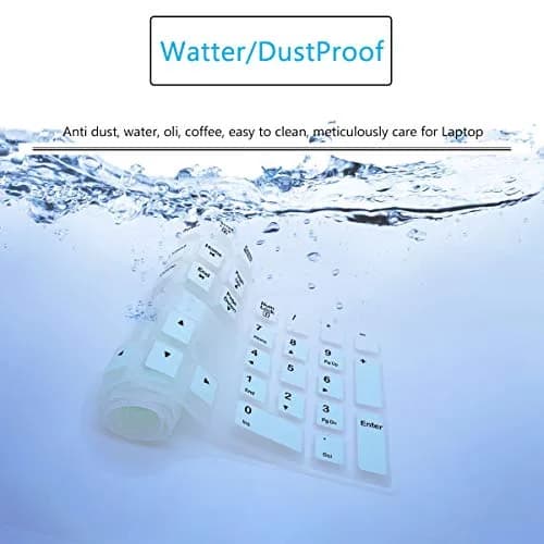 MUBUY-GOL Keyboard Cover Skin Protector for Logitech MK120 K120 Wired Keyboard | US Layout, Waterproof & Washable thumbnail 5