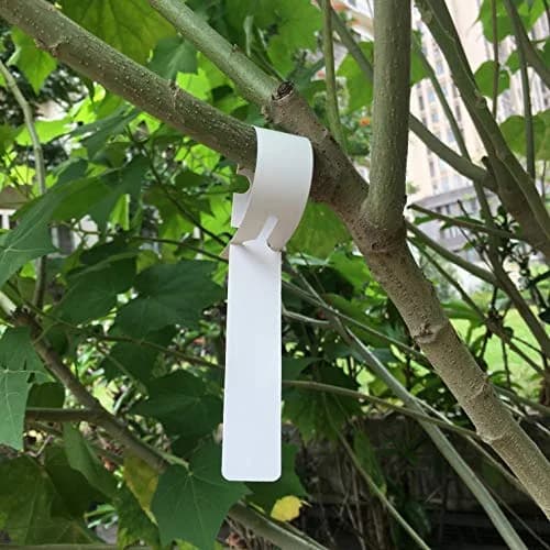 MIHEY White Plastic Plant Tags with Marker Pen, 20cm (7.87 inch) - 200 Pcs | Durable & UV Resistant thumbnail 5