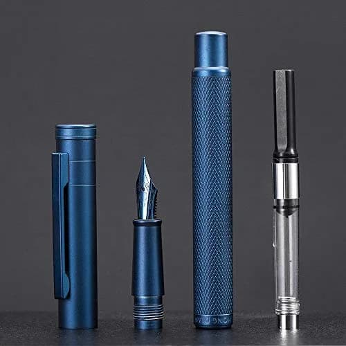 erofa Dark Blue Forest Fountain Pen Bent Nib Metal Writing Pen 12mm (0.47in) thumbnail 6