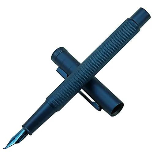 erofa Dark Blue Forest Fountain Pen Bent Nib Metal Writing Pen 12mm (0.47in) thumbnail 2