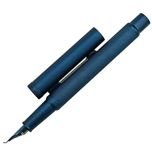 erofa Dark Blue Forest Fountain Pen Bent Nib Metal Writing Pen 12mm (0.47in) thumbnail 3