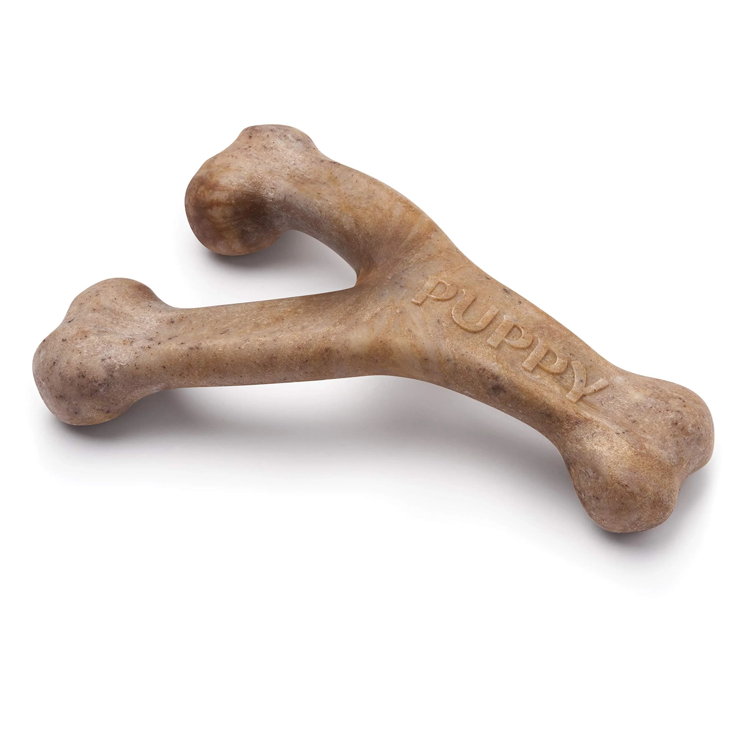 Benebone Puppy 2-Pack Maplestick/Zaggler Dog Chew Toys, Tiny | Durable Nylon Chew for Teething Pups — REAL Bacon / Puppy Medium