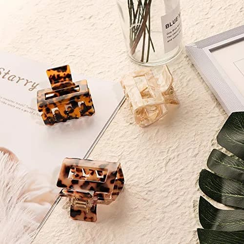 Magicsky Hair Claw Clips for Women Girls | 4 Pack, Thick & Thin Hair, Short Square | Elegant & Fashionable thumbnail 5