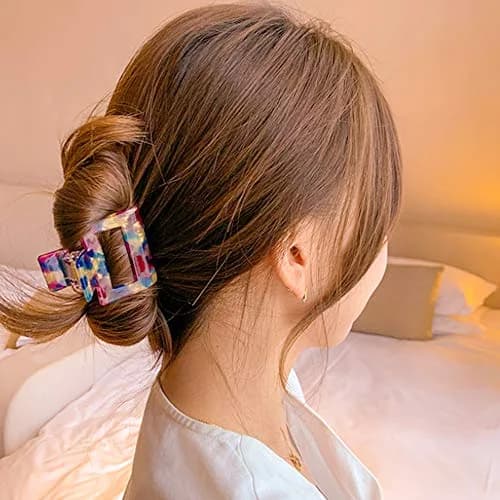 Magicsky Hair Claw Clips for Women Girls | 4 Pack, Thick & Thin Hair, Short Square | Elegant & Fashionable thumbnail 7