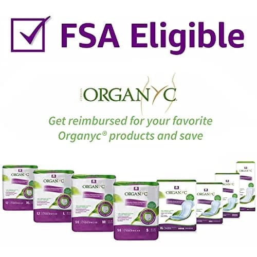 Organyc Organic Cotton Light Incontinence Pads 56 Count (4 Pack) | GOTS Certified pH Balancing Odor Control thumbnail 4