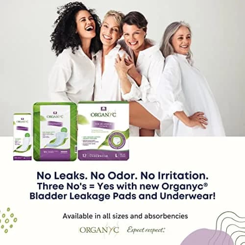 Organyc Organic Cotton Light Incontinence Pads 56 Count (4 Pack) | GOTS Certified pH Balancing Odor Control thumbnail 6