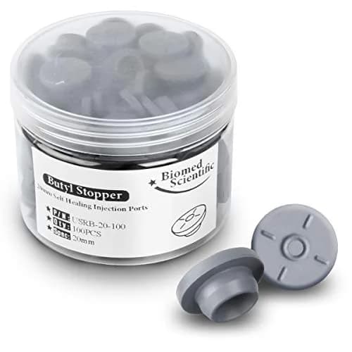 Biomed Solutions Self Healing Injection Ports 20mm | Reusable Rubber Stoppers for Liquid Culture & Mason Jars thumbnail 1