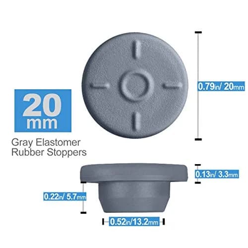 Biomed Solutions Self Healing Injection Ports 20mm | Reusable Rubber Stoppers for Liquid Culture & Mason Jars thumbnail 2