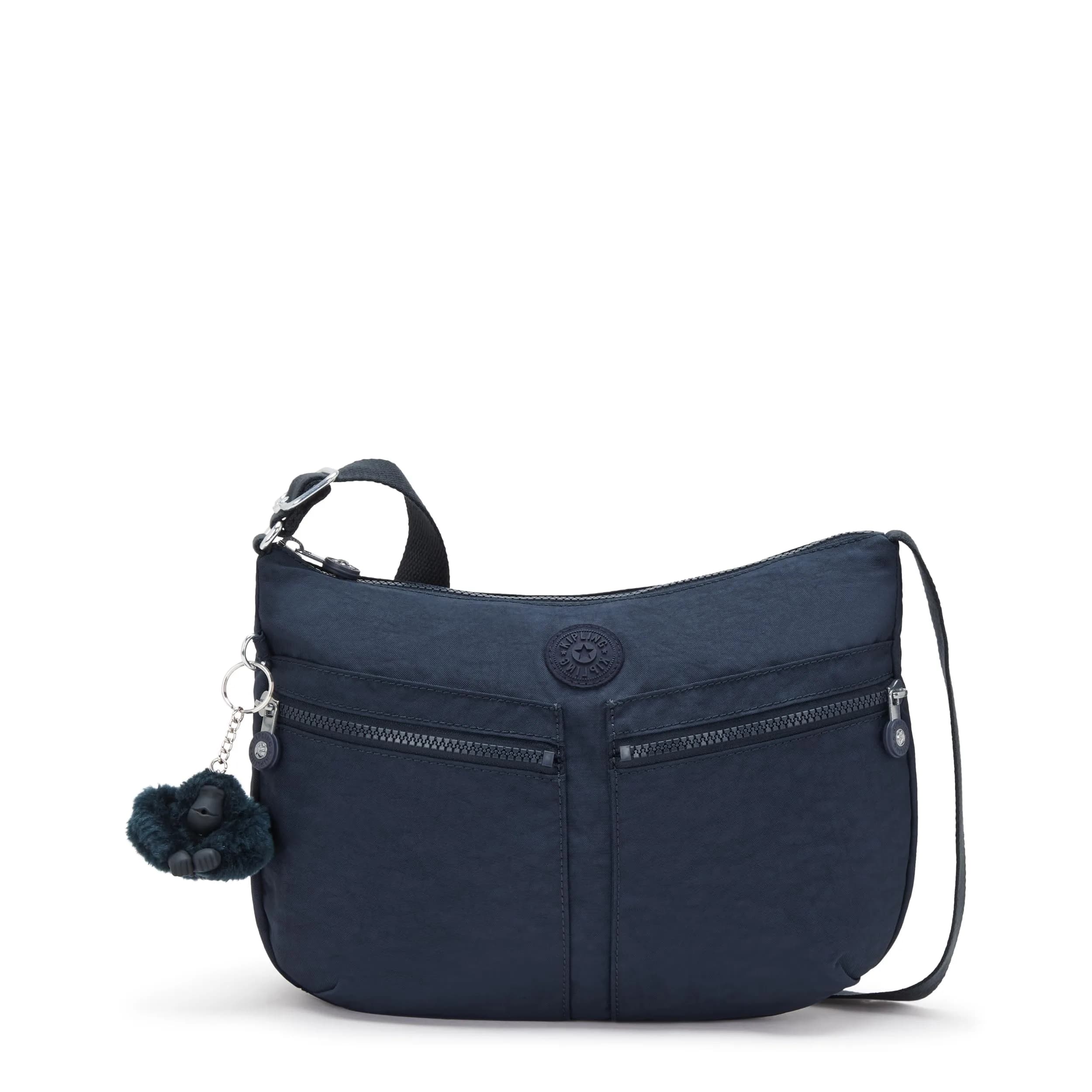 Kipling Izellah Bag | Super Light Nylon Crossbody Purse, Blue Bleu 2, 12.25" L - main product image