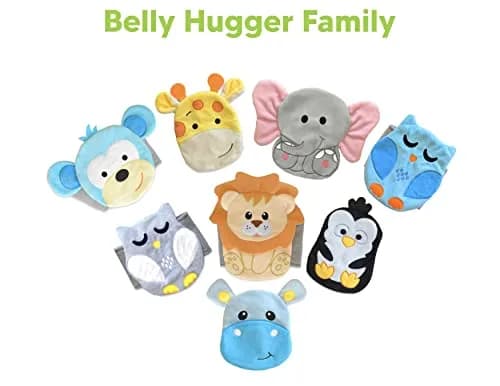 bebon Belly Hugger Baby Colic, Gas and Upset Stomach Relief Heated Tummy Wrap with Reusable Gel Pack for Newborns and Infants (Grey-white) thumbnail 8