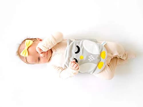 bebon Belly Hugger Baby Colic, Gas and Upset Stomach Relief Heated Tummy Wrap with Reusable Gel Pack for Newborns and Infants (Grey-white) thumbnail 3