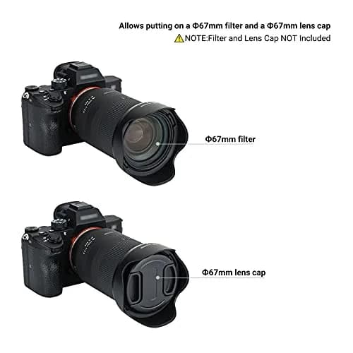 JJC HA036 Lens Hood for Tamron 28-75mm F2.8 Di III RXD & 17-70mm F2.8 Di III-A VC RXD Lenses | Blocks Stray Light thumbnail 3