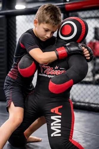 FNine Sports MMA Grappling Dummy Unfilled Canvas Bag Black Red 120 cm (47 Inches) | Practice Submission Lifting Throwing thumbnail 7