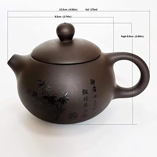 muyule Handmade Ceramic Portable Tea Set with Travel Bag, 255ml (8.6 fl oz) | Traditional Chinese Kung Fu Tea Ceremony thumbnail 3